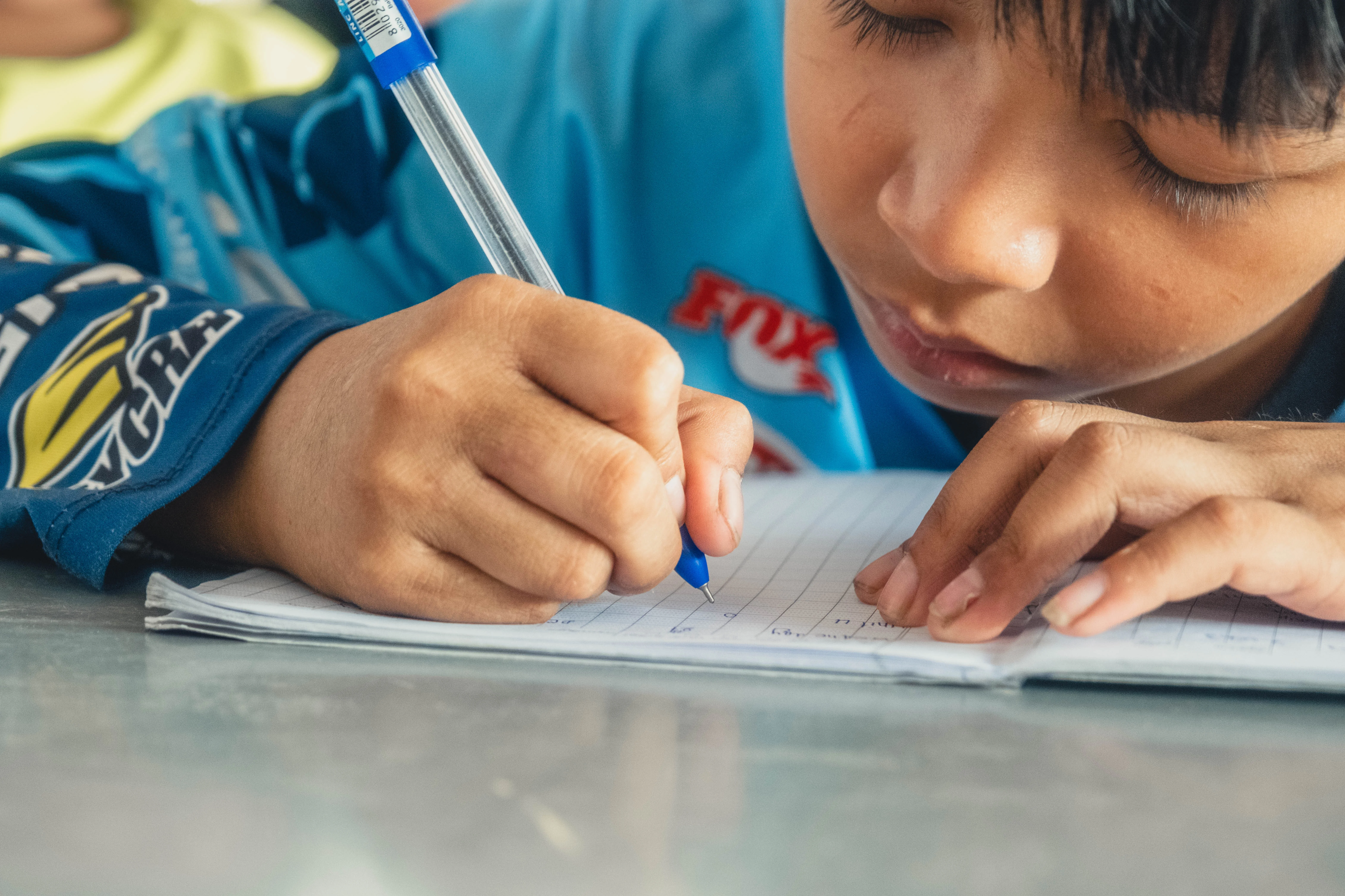Enfants en classe au Cambodge